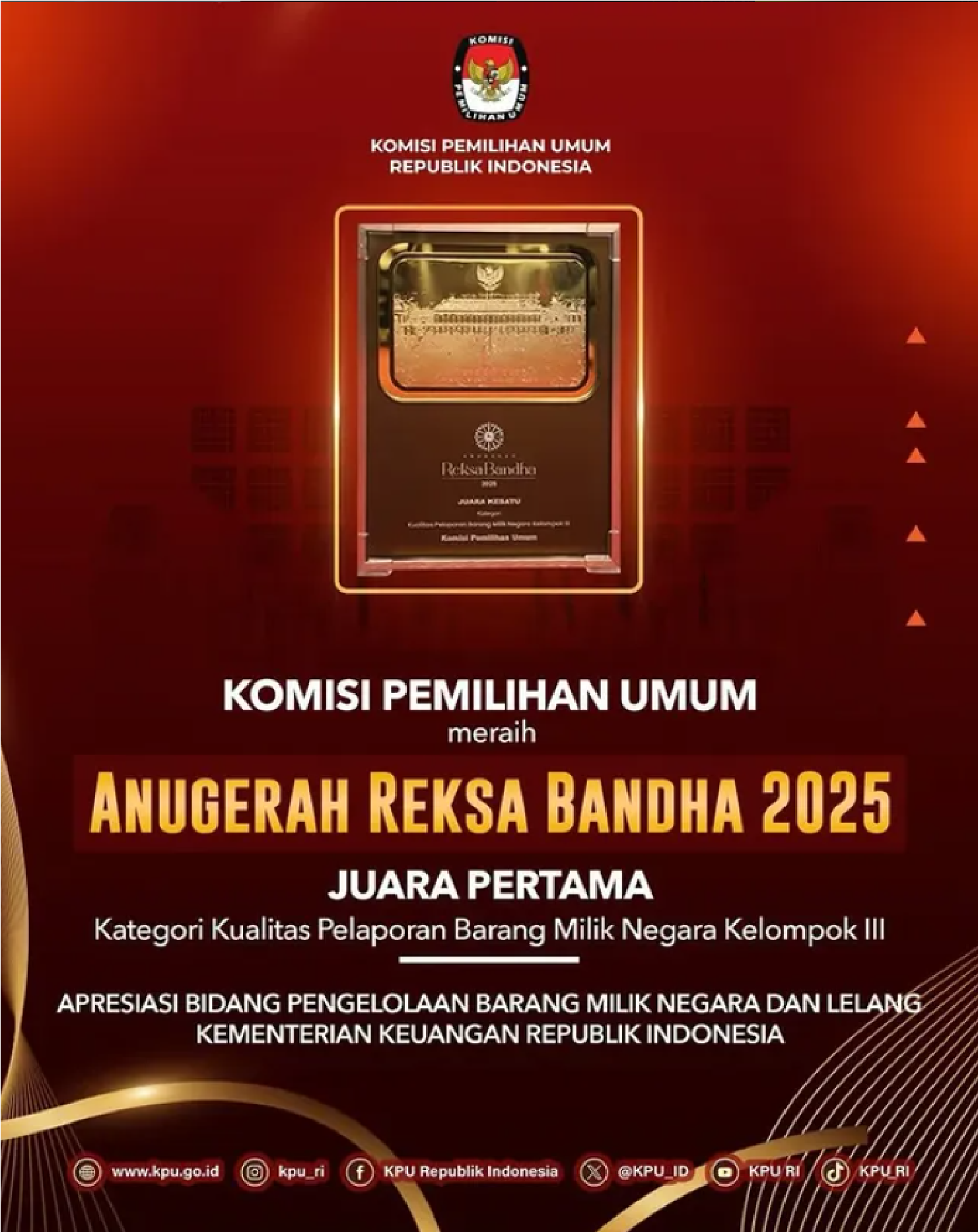 KPU Meraih Juara Pertama Anugerah Reksa Bandha 2025