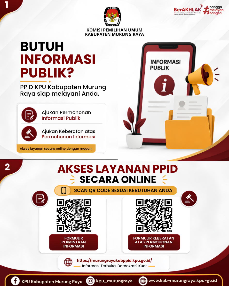 Pengumuman menyediakan Form Permohonan dan Keberatan